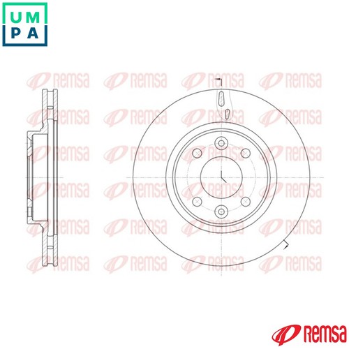 Brake disc 61535 for - 2x, 61535.10
