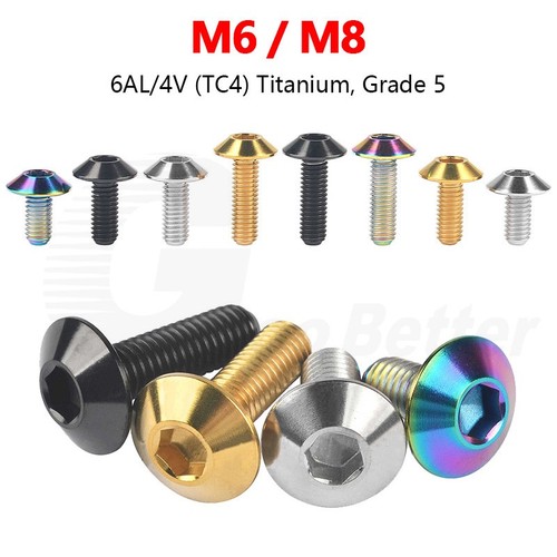 Titanium bolt allen - titanium, m8