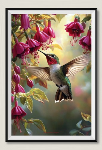 Anna hummingbird fuchsia - anna's,