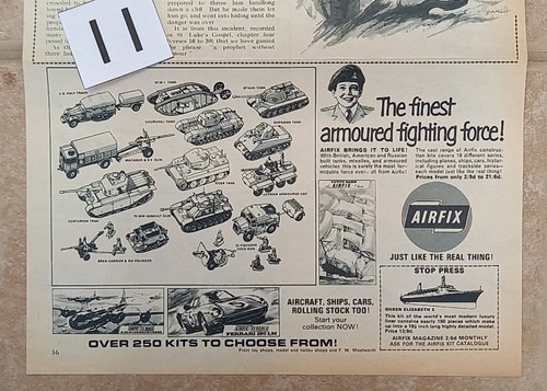 Airfix military 1960s - , advert