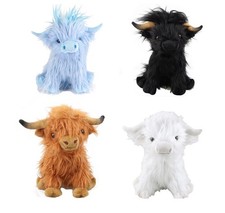 Clever Highland  Soft Cow Coo Cuddly Toy Plush Stuffed Scottish Scotland Gift