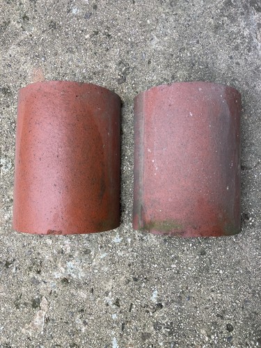 Antique clay half round - , ridge