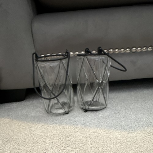 Set hanging clear glass - set,