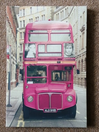 London bus routemaster pink - bus,