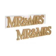 Mr & Mrs Wooden Letter Sign