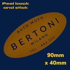 Bertoni Milano Auto Dealership Dealer Vinyl Sticker Lambretta Vespa SX TV Li LD