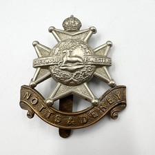 Genuine Notts & Derby Regiment Cap Badge