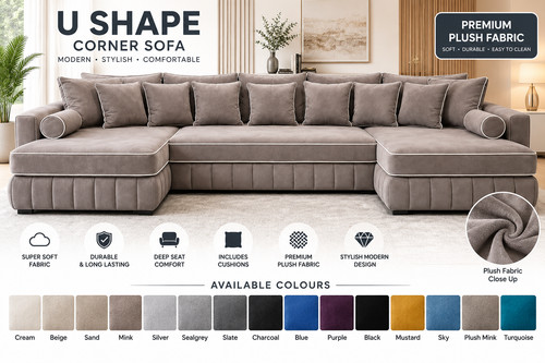 Shape corner sofa - u,