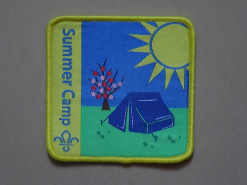 Summer camp scout - scout, badge