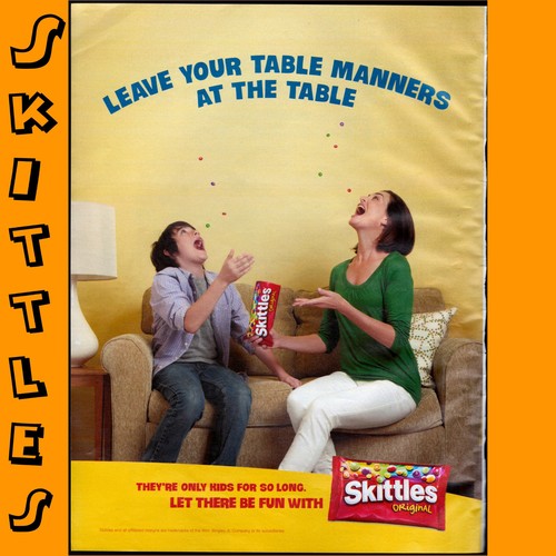 Skittles leave your table - leave,