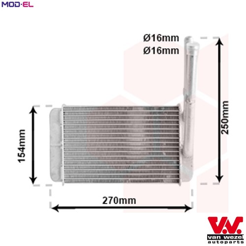 Heat exchanger interior - heat,