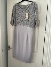 Jacques Vert  Dress 14 16 Grey