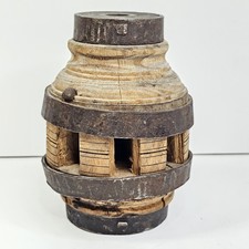 Antique Wooden Wagon Wheel Hub