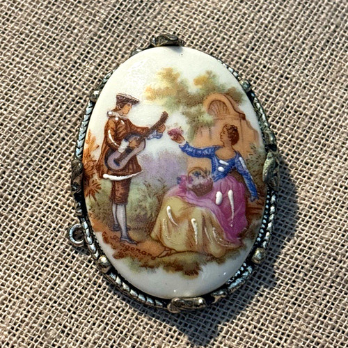 Vintage signed limoges oval - vintage,