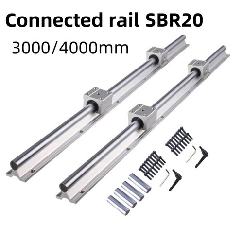Sbr20 3000mm 4000mm linear - sbr20-3000mm~4000mm,