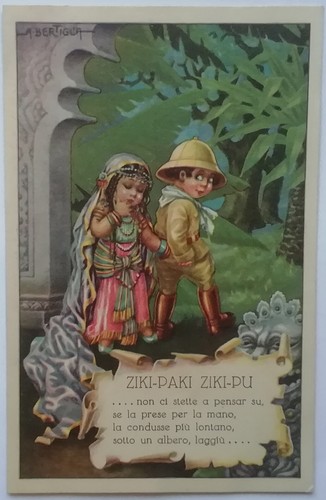 Bertilla postcard signed - bertilla,