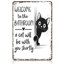 Vintage Black & White Cat