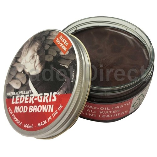 Leder gris wax mod - mod, brown