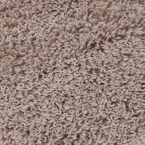 Curly shaggy dust pink - curly,