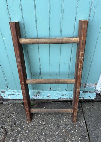 Vintage wooden step ladder - vintage,