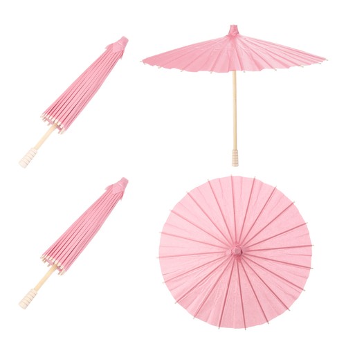 2pcs pink paper - paper, umbrellas