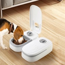 Timed pet feeder - feeder, dual