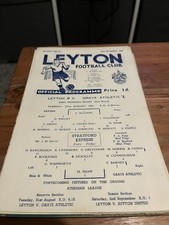Leyton v Grays Athletic Essex Thameside Trophy S/S Programme Season 1961-1962