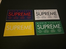 Supreme Logo 4 x World Famous