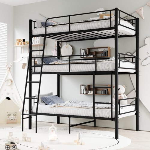 Triple bunk bed twin size - bed,