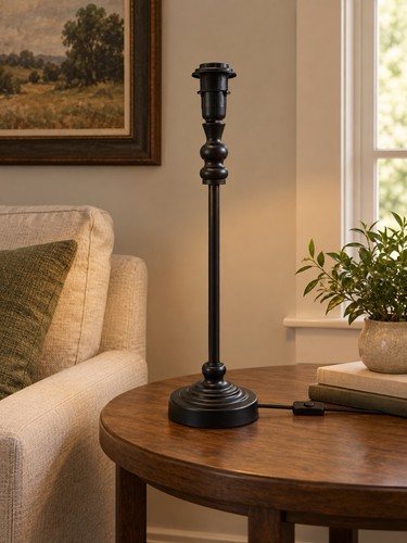 Candlestick style table - table, lamp