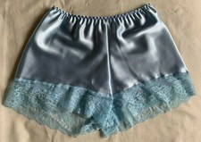 Personalised  Rhinestone Satin French Knickers underwear sizes 10-26 All Colours