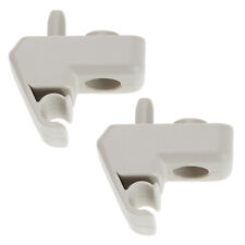 2x Auto Sun Visor Clip Retainer Hook Holder Bracket for Ford Ka 1570627 Beige