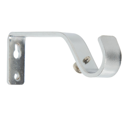 Chrome silver curtain - silver, pole