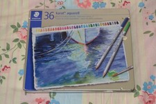 Staedtler Karat Aquarell 36 Professional Watercolour Pencils In Case - 2 Missing