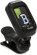 BOSS TU-02 Chromatic Clip-On Tuner for Guitar, Bass and Ukulele | Reliable and 