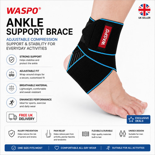 Adjustable ankle support brace - adjustable,