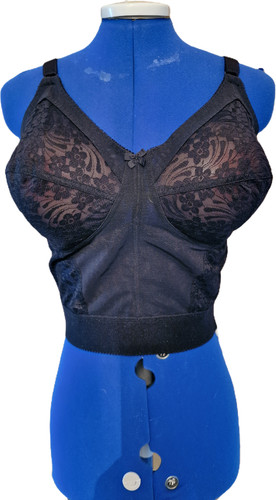Vintage curve ladies black bra - vintage,