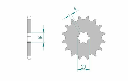 Afam standard steel pinion - afam,