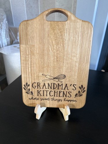 Solid oak laser engraved - solid,