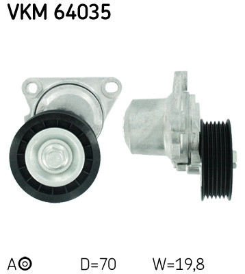 Tensioner pulley ribbed - pulley,, v-ribbed