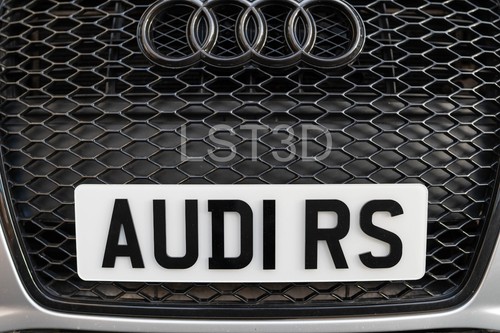 Audi grille number plate - rs,