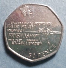 Olympic 50p rowing 2011 - rowing, fifty