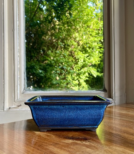 Modern pottery blue glaze - modern,