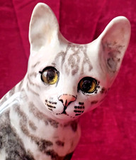 Winstanley Pottery  Curious Tabby Cat - size 4 - signed, adorable & ready to go.