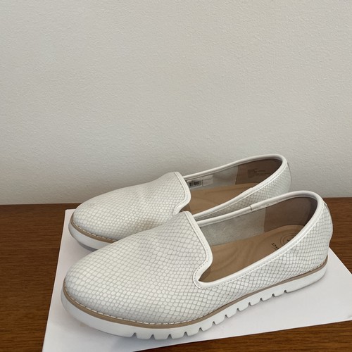 Dune white leather slip - dune, on