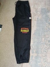  CARGO TROUSERS. SIZE LARGE  ELASTICATED WAIST. BLACK. BRAND NEW