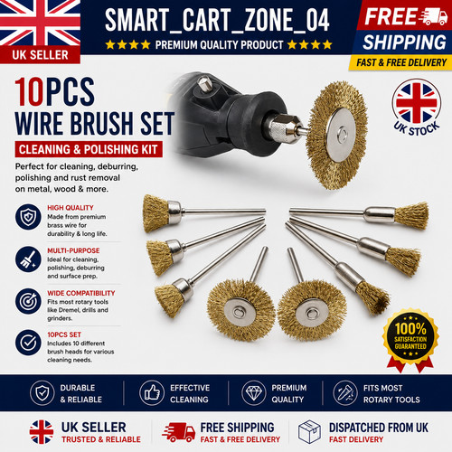 9pcs rotary brass - brass, wire