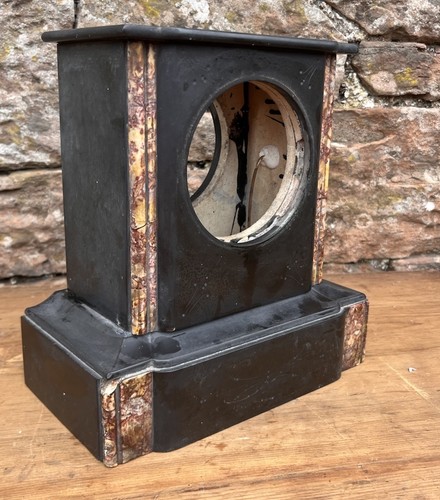 Antique marble black brown - black,