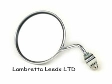 LAMBRETTA - VESPA CHROME LEGSHIELD MIRROR . CLAMP ON . NEW