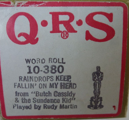 Pianola wordroll raindrops - pianola,